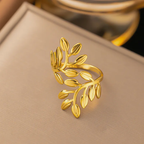 Gold Leaf Adjustable Ring