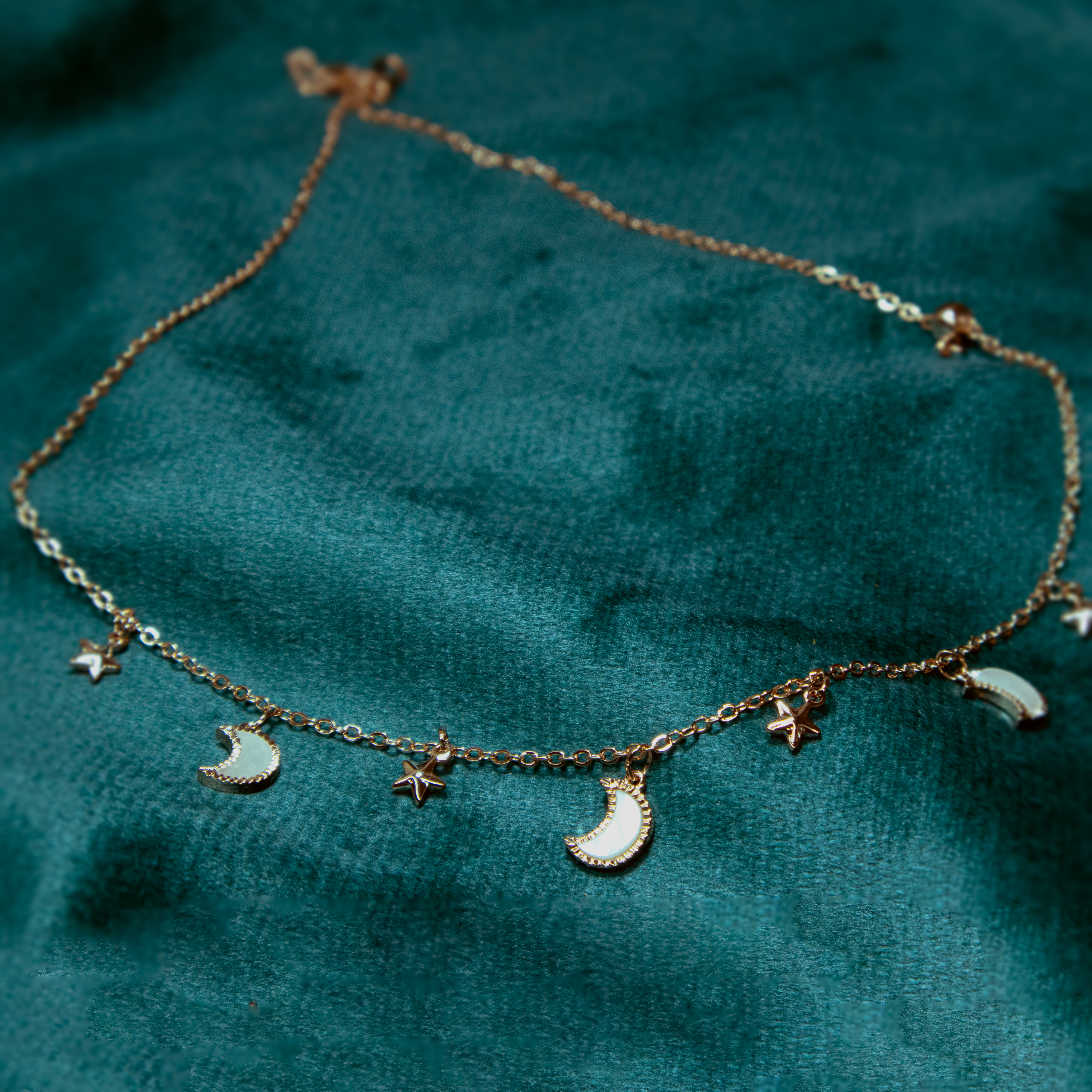 Celestial Charm Necklace - Rose Gold