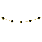 Black Clover Charm Necklace