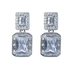 Pair of diamond earrings