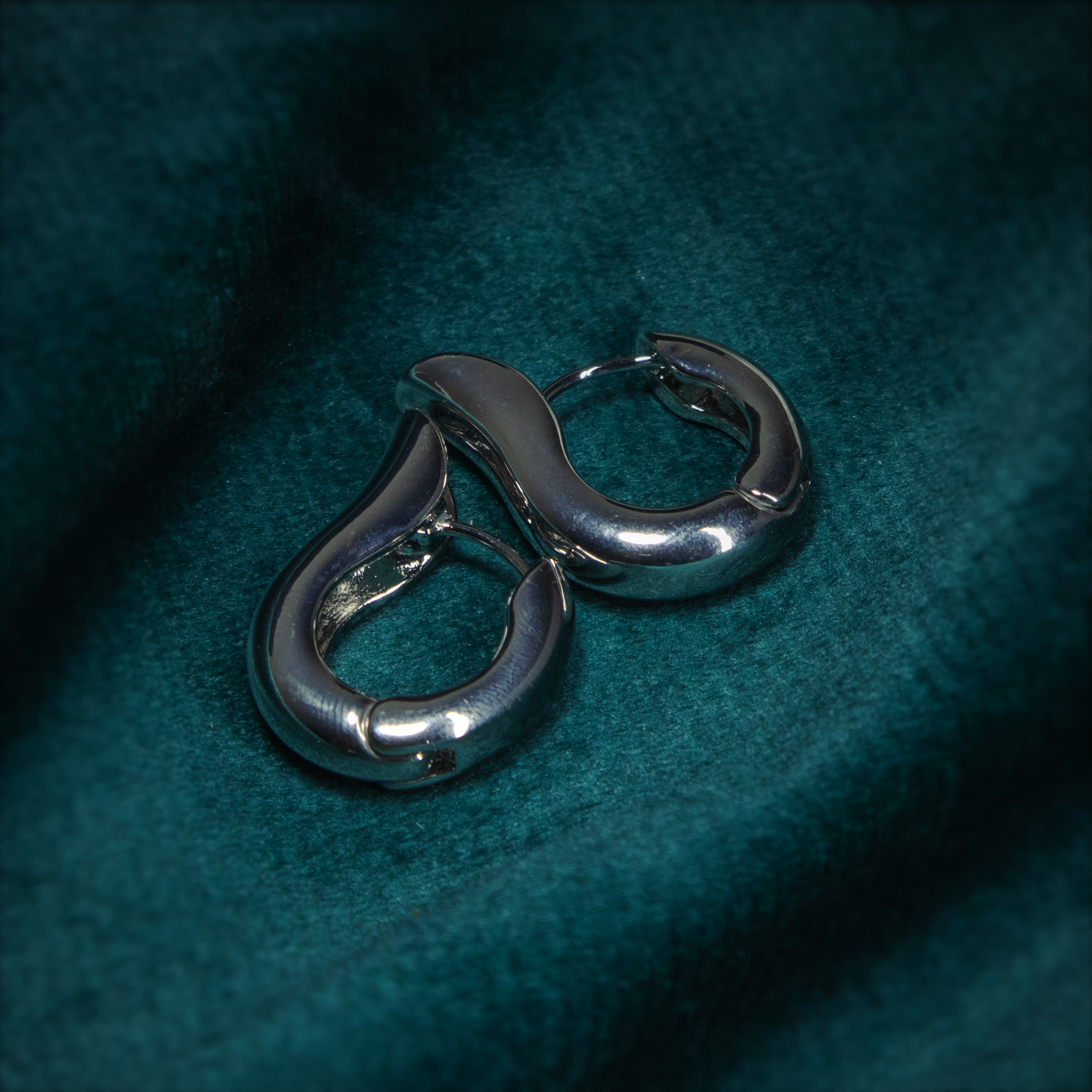 Liquid Silver Sculpted Earrings