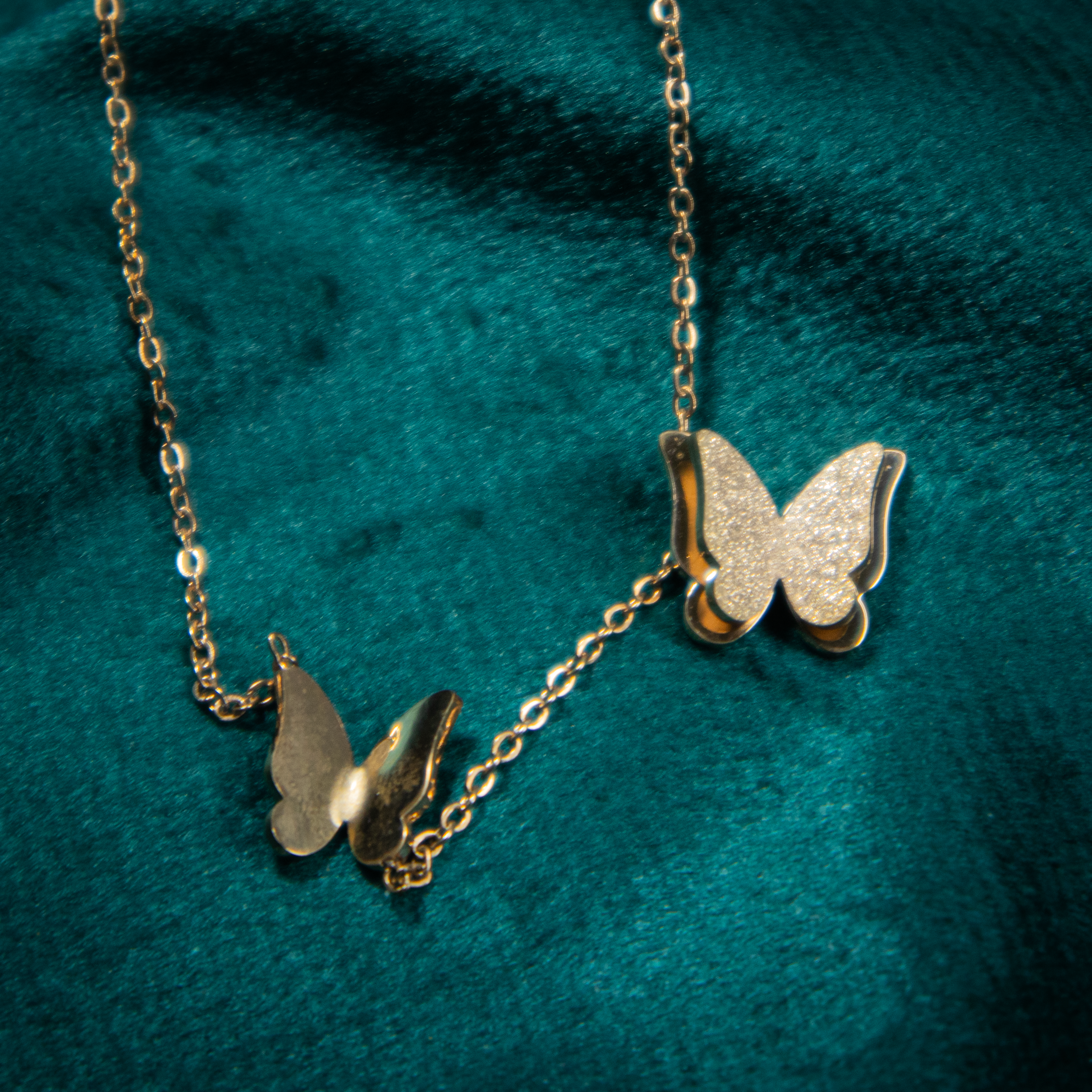 Butterfly Drape Pearl Necklace