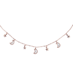 Celestial Charm Necklace - Rose Gold