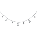 Celestial Charm Silver Necklace