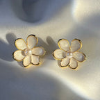 Blossom Glow Pearl Studs Earrings