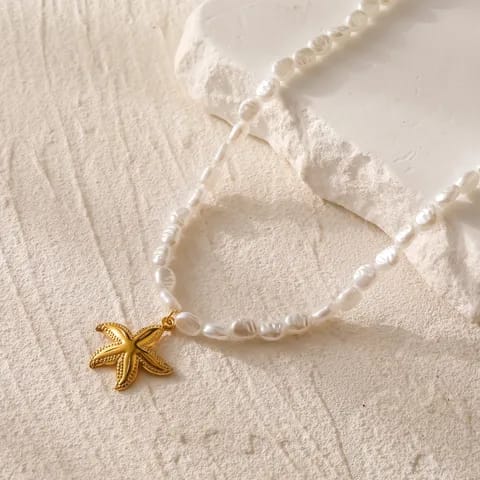 Starfish Pearl Necklace