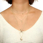 Lunar Charm Layered Necklace Set
