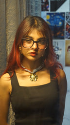 Blue Blossom Scarf Necklace – Chic Floral Charm