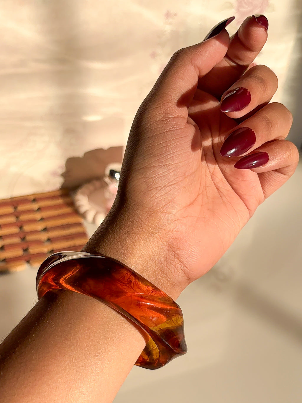 Amber Resin Bangle