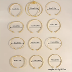 Ultimate 12-Piece Engraved Gold Bangle Stack