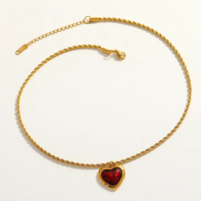 Gold Rope Chain Necklace